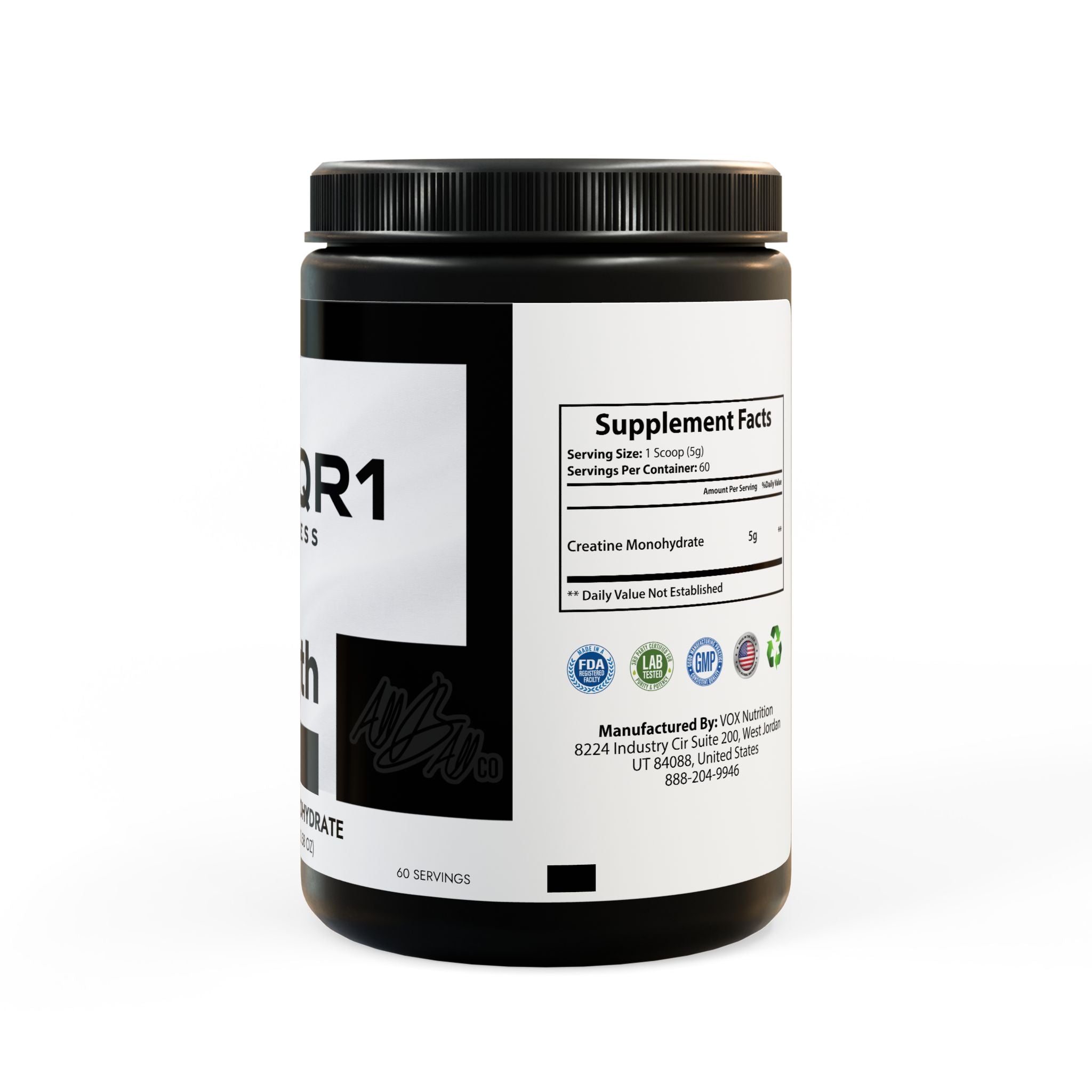 strength | creatine monohydrate supplement (300g, 10.58oz)