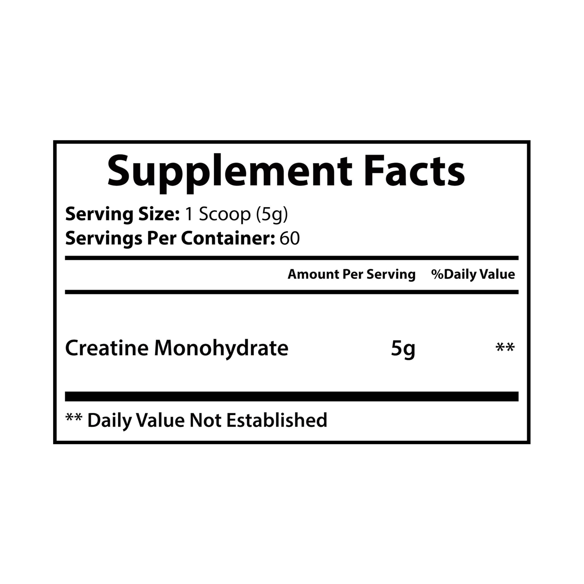 strength | creatine monohydrate supplement (300g, 10.58oz)