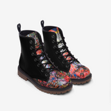 abc black graffiti high step boots