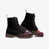 abc black graffiti high step boots