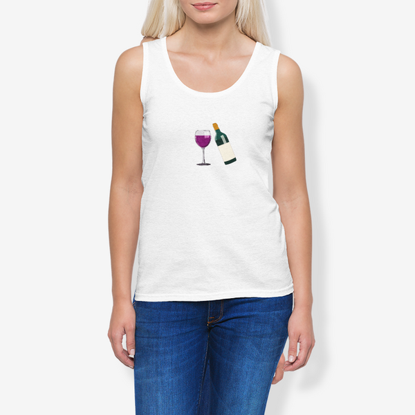 abc wine time womens tank