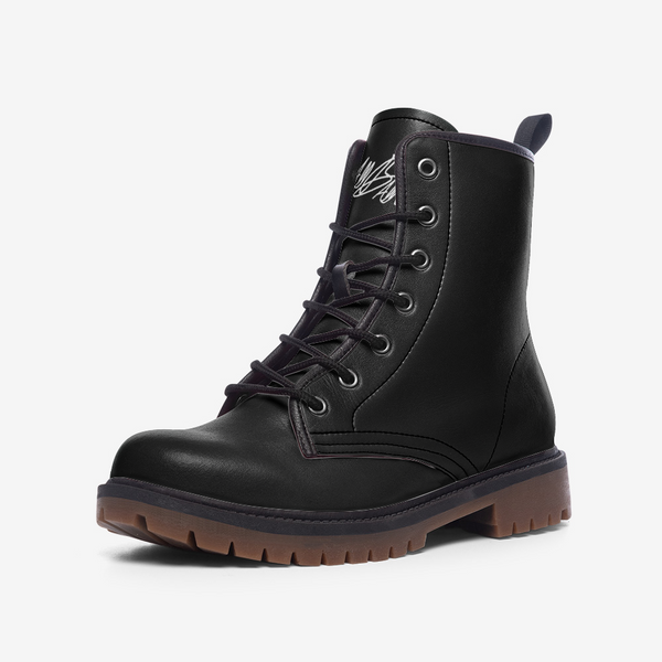 abc black high step boots