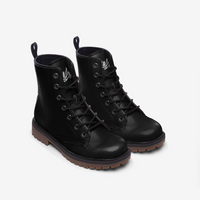 abc black high step boots