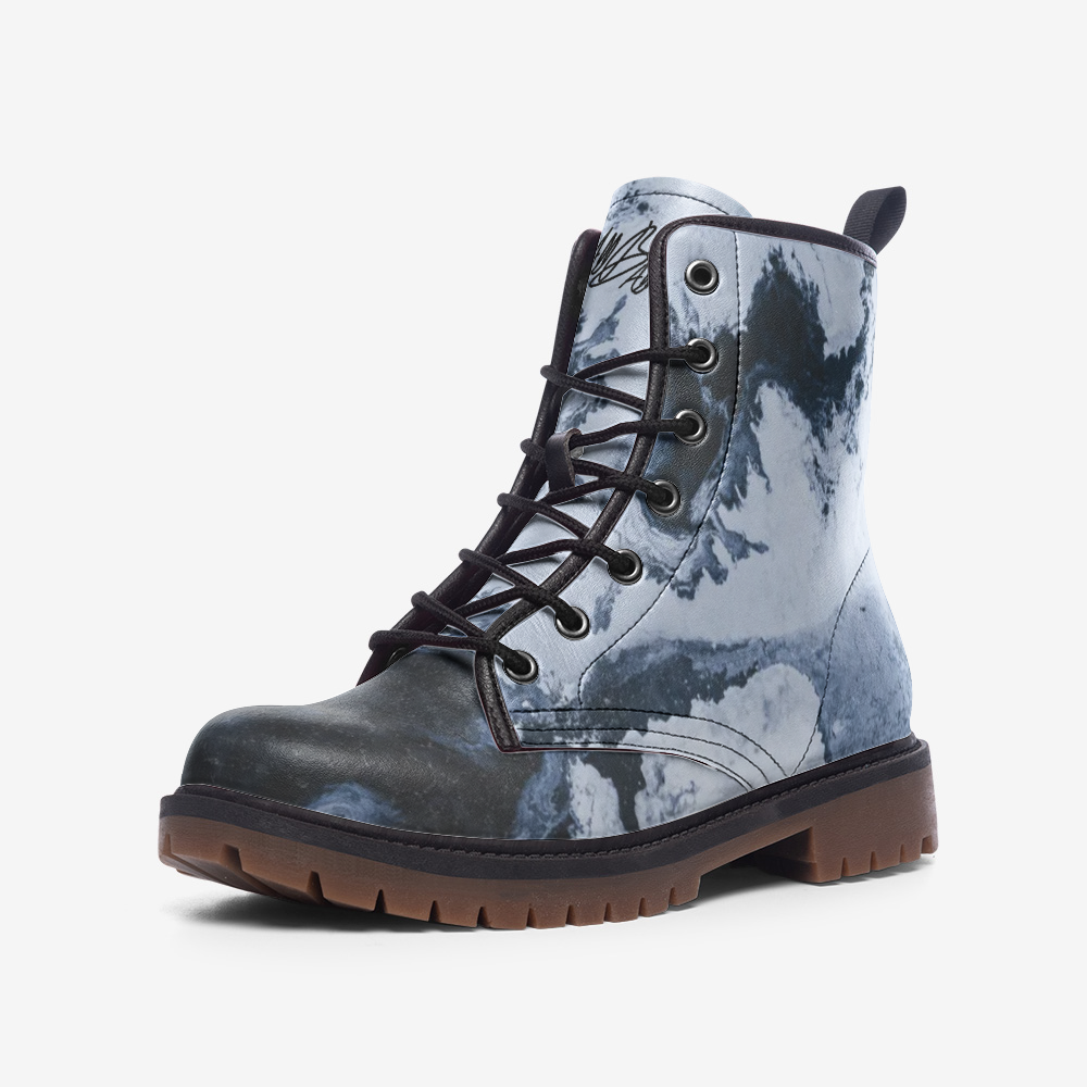 abc bw marble high step boots
