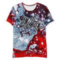 abc red splash athletic tee