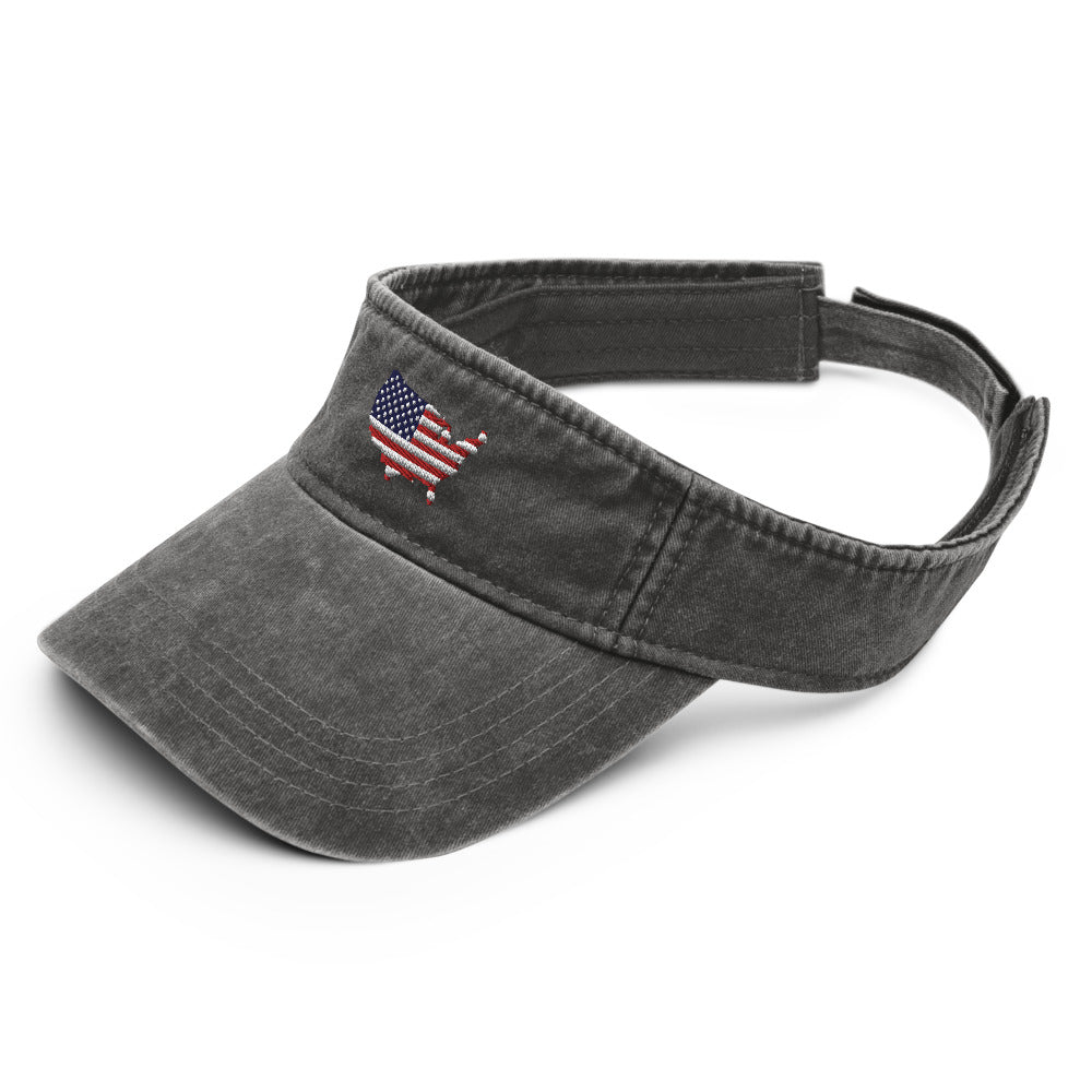 abc usa vintage visor