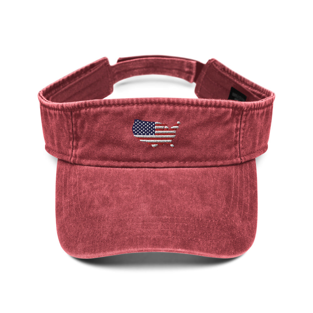 abc usa vintage visor