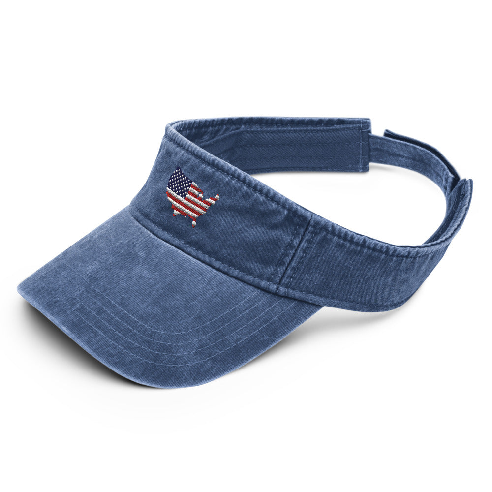 abc usa vintage visor