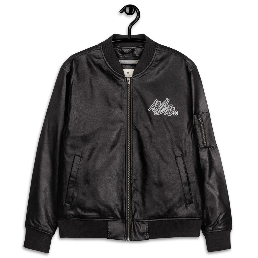Leather Bomber Jacket