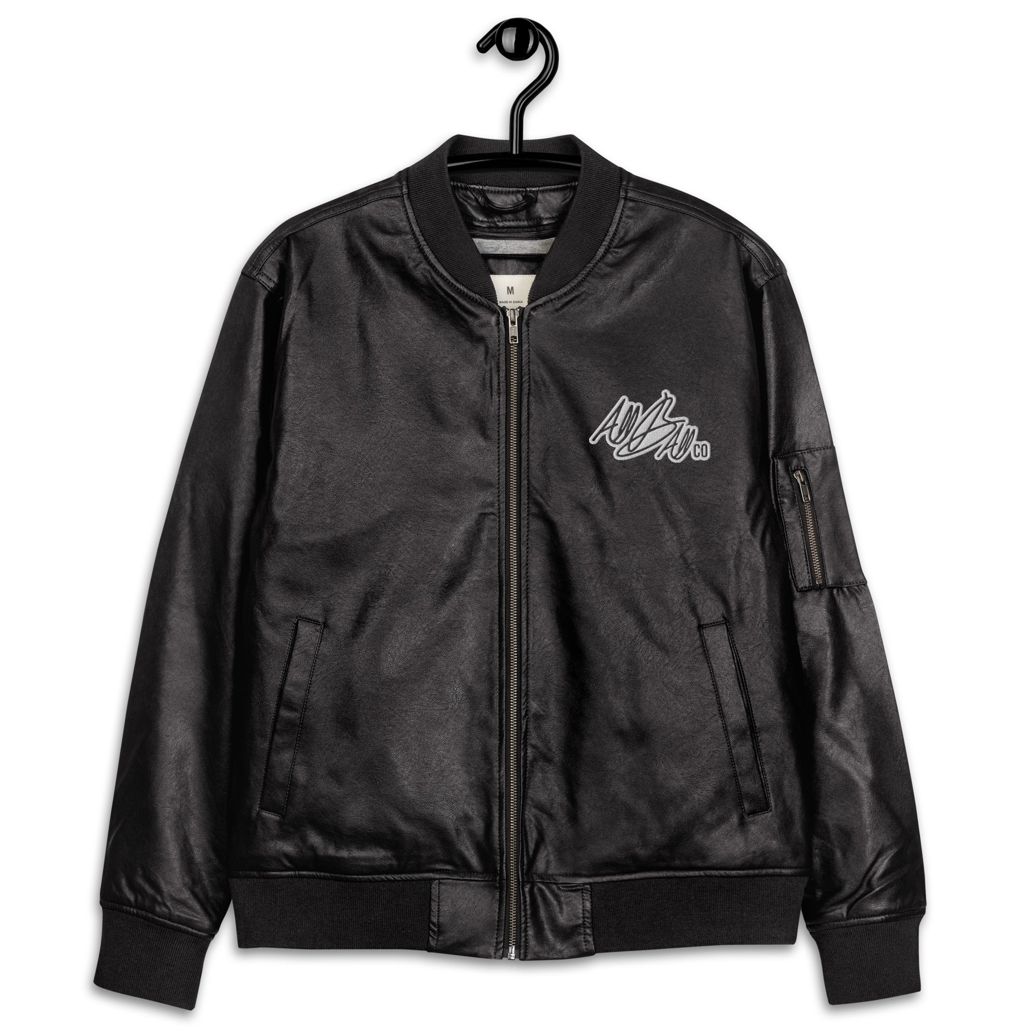 Leather Bomber Jacket