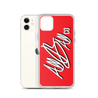 abc classic iphone case 'red'