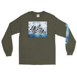 abc watercolor blu long tee