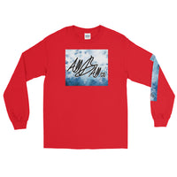 abc watercolor blu long tee