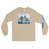 abc watercolor blu long tee