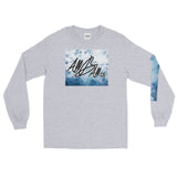 abc watercolor blu long tee