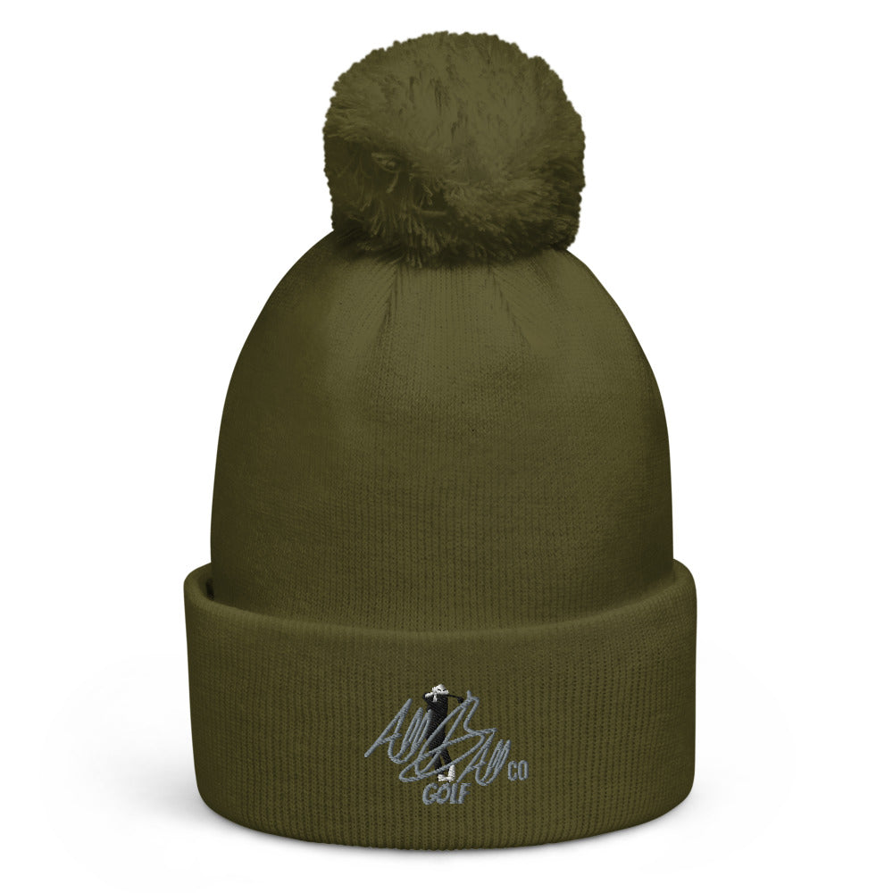 abc golf guy pom beanie