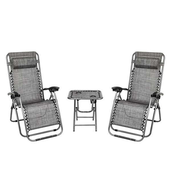 2pcs zero gravity chair w table