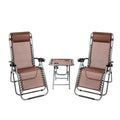 2pcs zero gravity chair w table