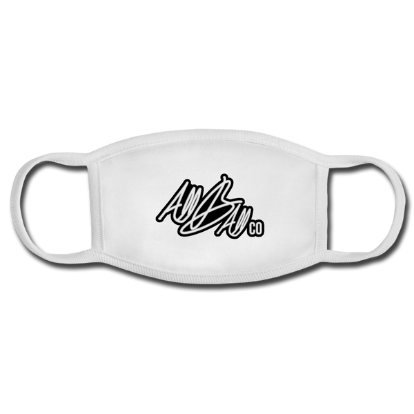 abc face mask - white/white
