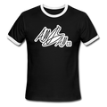 abc ringer tee - black/white