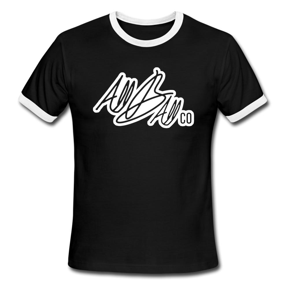 abc ringer tee - black/white
