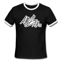 abc ringer tee - black/white