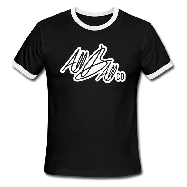 abc ringer tee - black/white