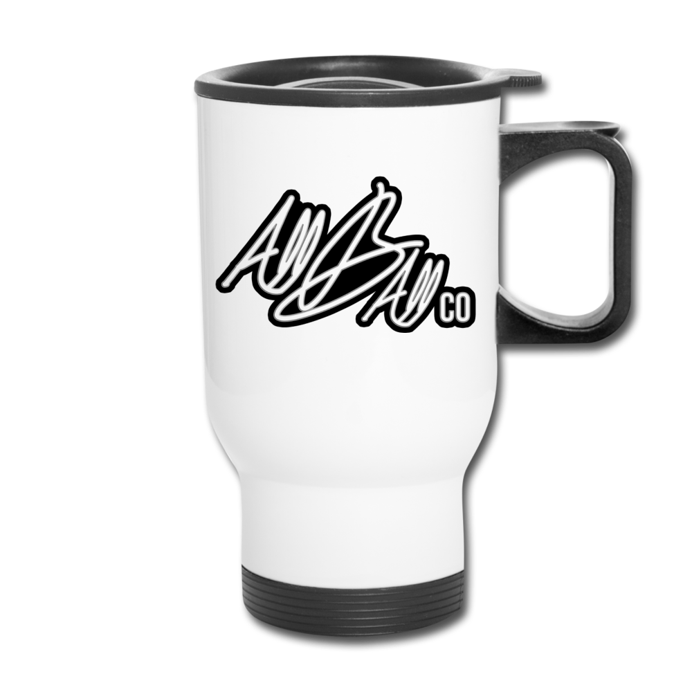 abc travel mug - white