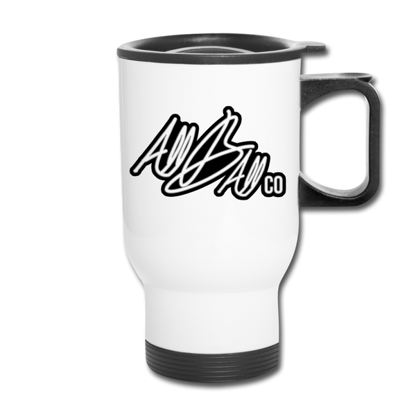 abc travel mug - white