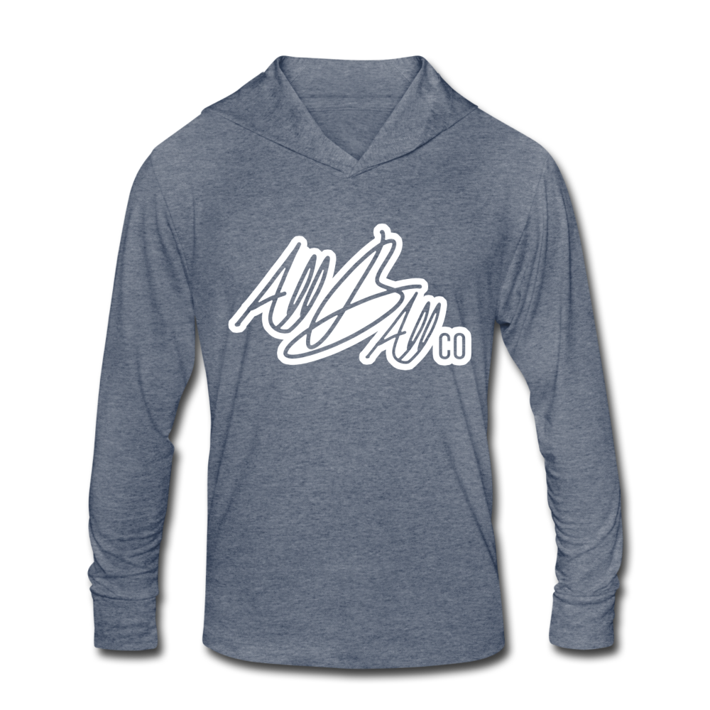 abc essentials hoodie tee - heather blue