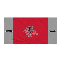 abc golf guy towel red