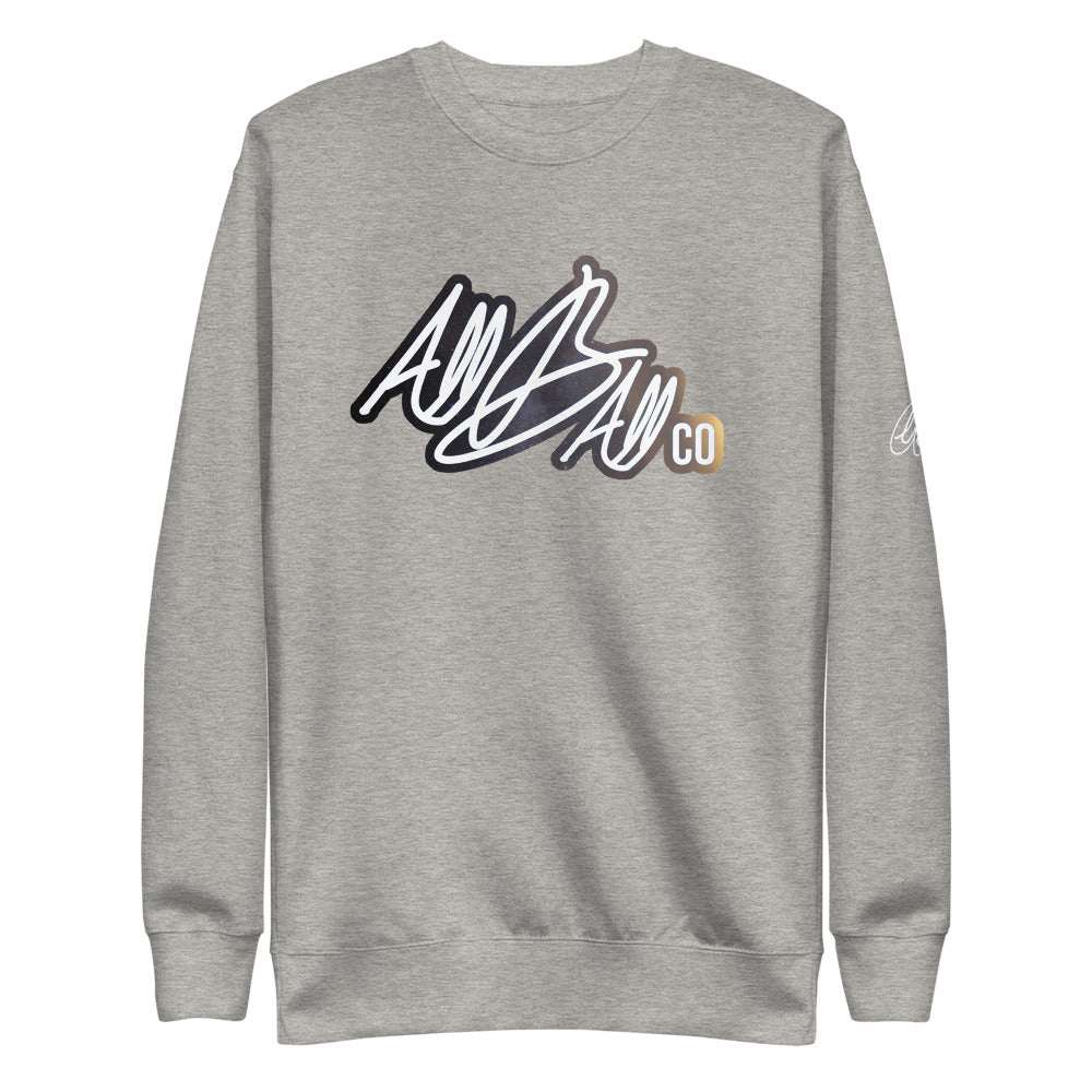 abc galaxy logo fleece pullover