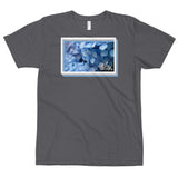 abc blue flower tee