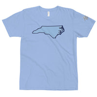 abc nc light blue tee