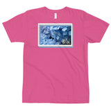 abc blue flower tee