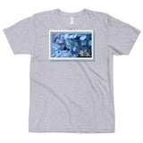abc blue flower tee