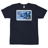 abc blue flower tee