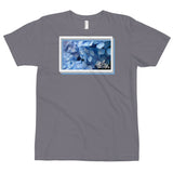 abc blue flower tee
