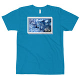 abc blue flower tee