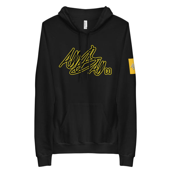 abc black n yellow hoodie
