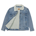abc unisex denim sherpa jacket