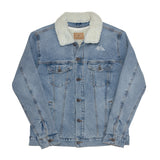 abc unisex denim sherpa jacket