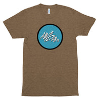 abc tri blend circle tee 'light blue'