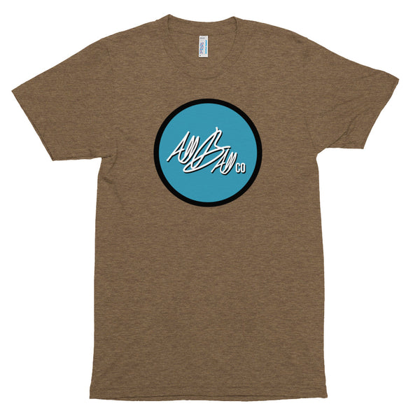 abc tri blend circle tee 'light blue'