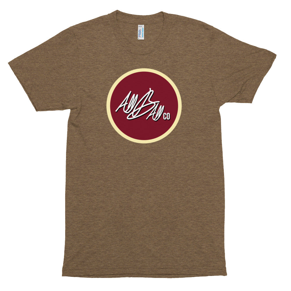 abc tri blend circle tee 'red'