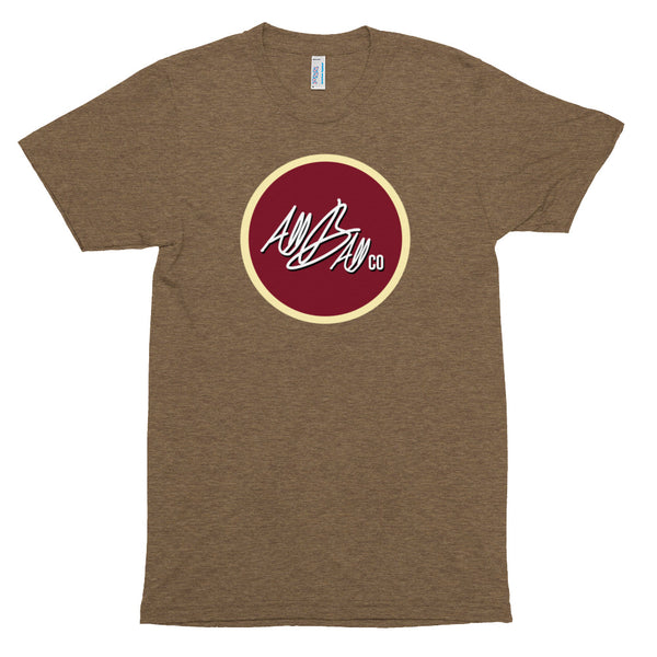 abc tri blend circle tee 'red'