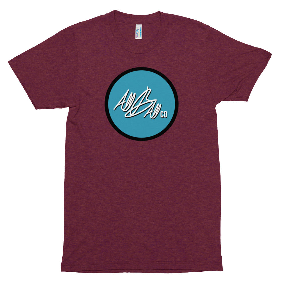 abc tri blend circle tee 'light blue'