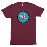 abc tri blend circle tee 'light blue'