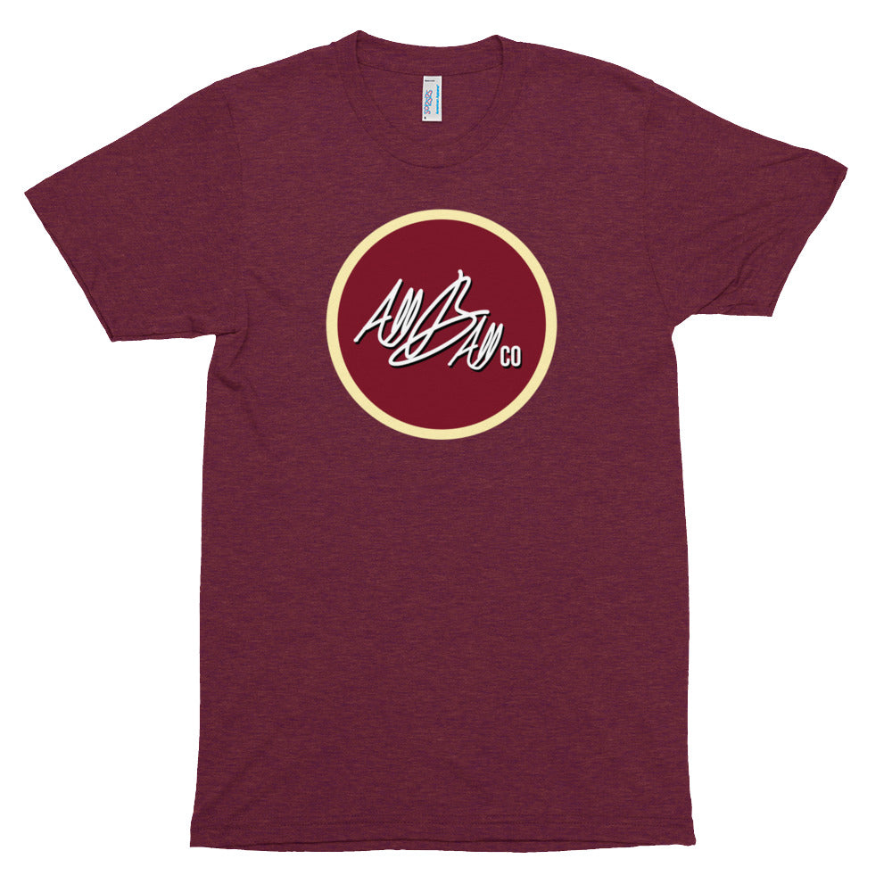 abc tri blend circle tee 'red'