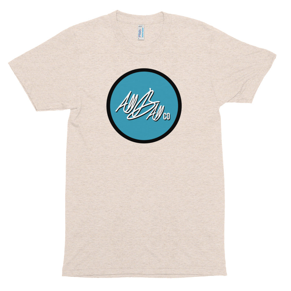 abc tri blend circle tee 'light blue'
